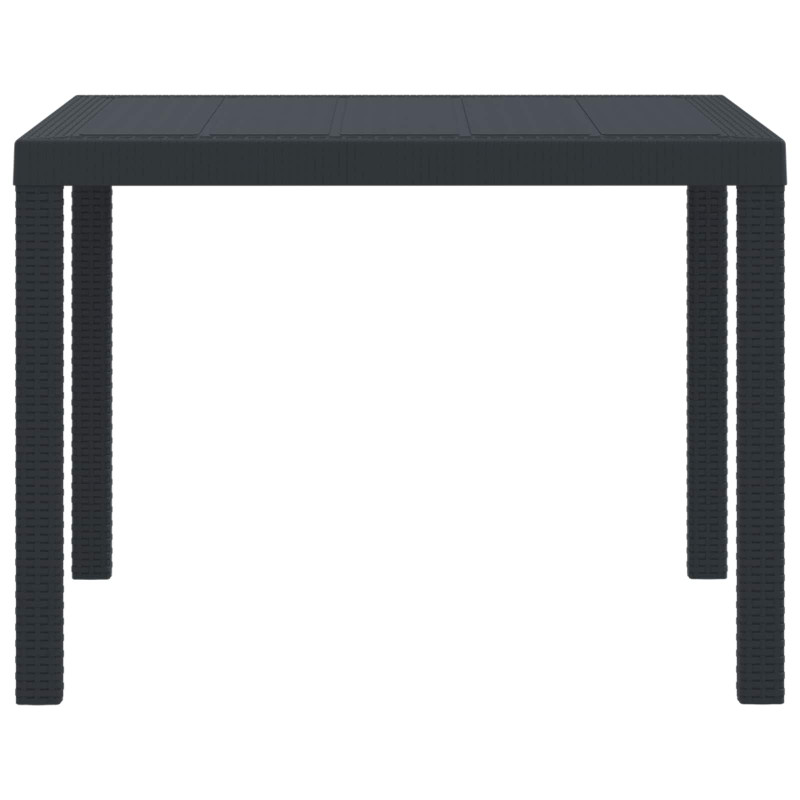 Stół Ogrodowy Antracyt 100 x 100 x 73 cm polirattan