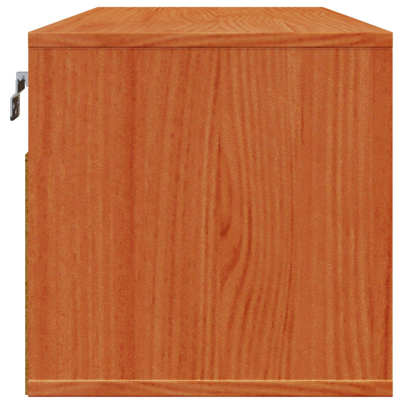 Szafka ścienna Woskowy Brąz 80 x 30 x 30 cm Lite drewno sosnowe