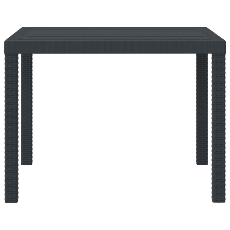 Stół Ogrodowy Antracyt 100 x 100 x 73 cm polirattan