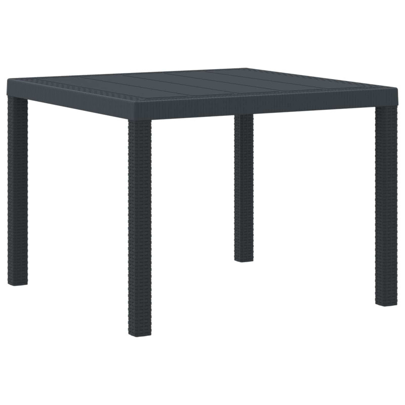 Stół Ogrodowy Antracyt 100 x 100 x 73 cm polirattan