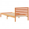 Ramka łóżka Woskowy Brąz 100 x 210 cm Lite drewno sosnowe