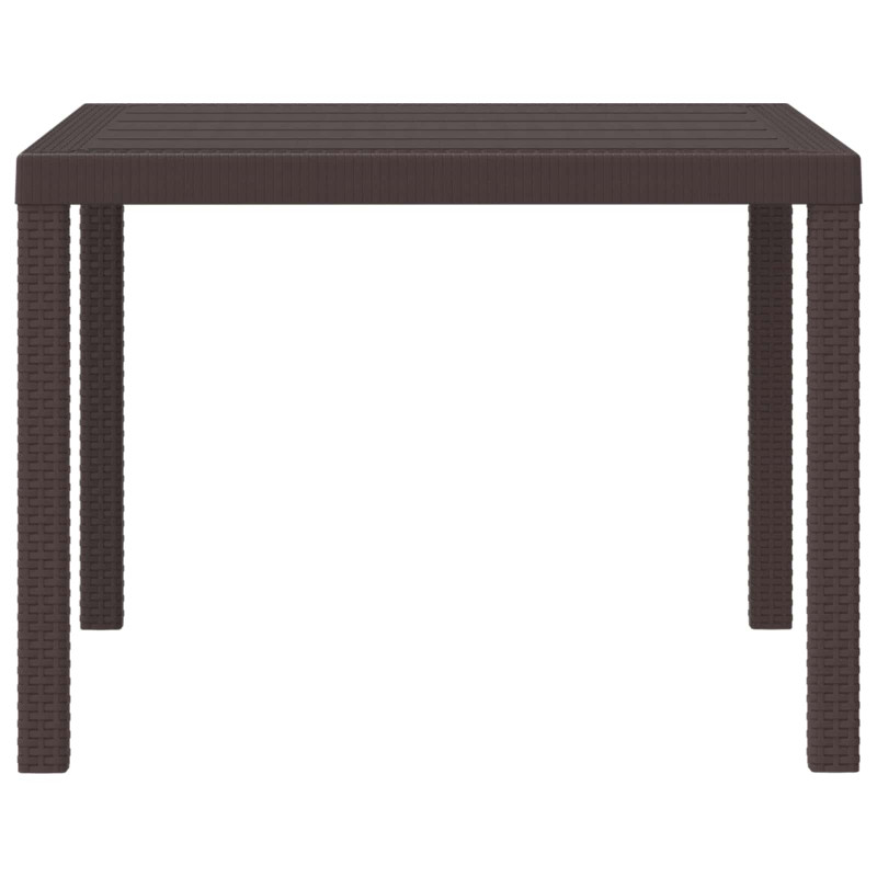 Stół Ogrodowy Brązowy 100 x 100 x 73 cm polirattan