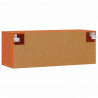 Szafka ścienna z półką 2 pcs Woskowy Brąz 80 x 30 x 30 cm