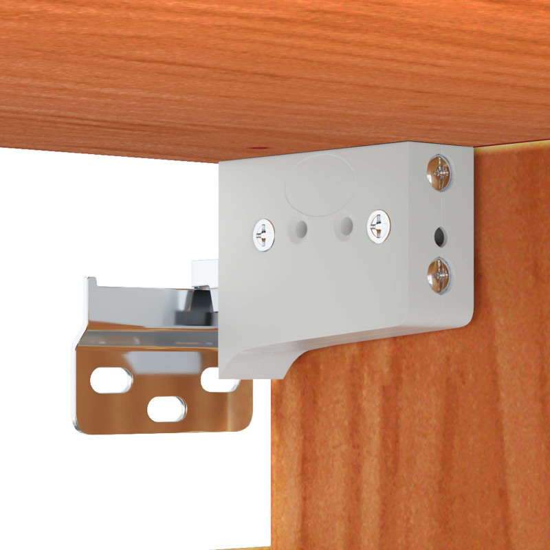 Szafka ścienna z półką 2 pcs Woskowy Brąz 80 x 30 x 30 cm