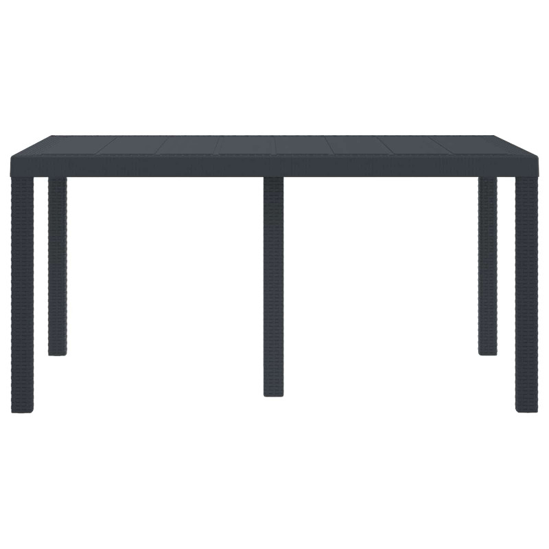 Stół Ogrodowy Antracyt 150 x 100 x 73 cm polirattan