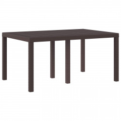 Stół Ogrodowy Brązowy 150 x 100 x 73 cm polirattan