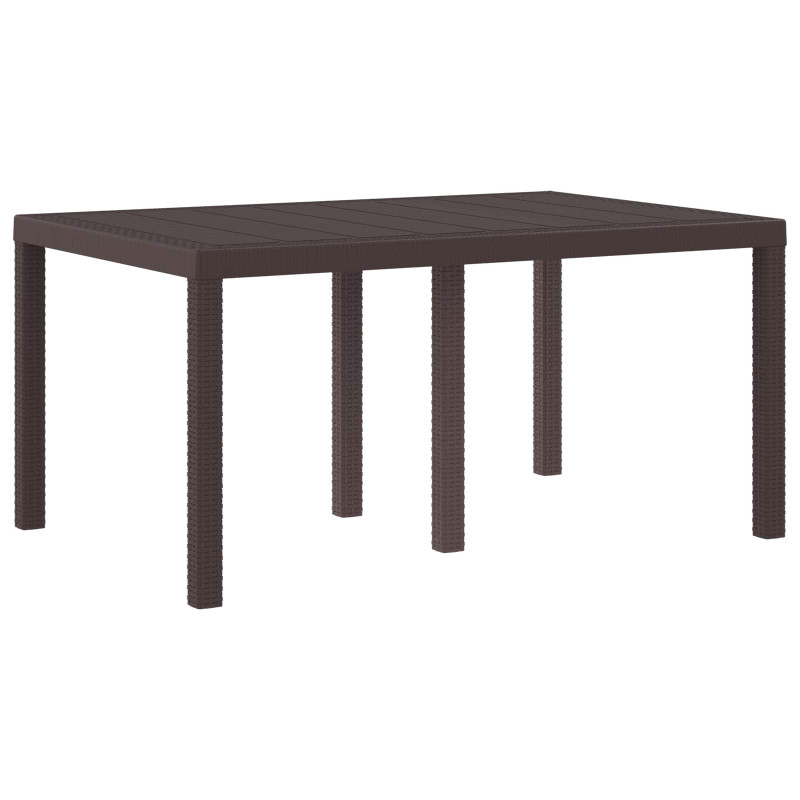 Stół Ogrodowy Brązowy 150 x 100 x 73 cm polirattan