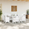 Stół Ogrodowy Biały 150 x 100 x 73 cm polirattan