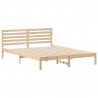 Ramka łóżka Brązowy 160 x 210 cm Lite drewno sosnowe