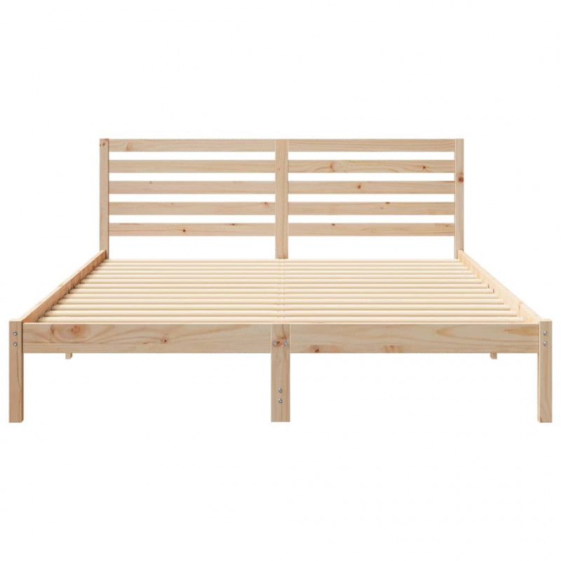 Ramka łóżka Brązowy 160 x 210 cm Lite drewno sosnowe
