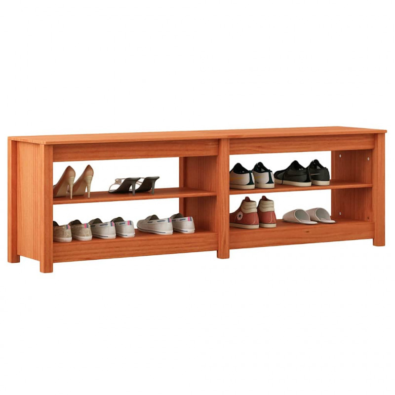 Ławka na buty z półką Woskowy Brąz 160 x 36,5 x 50 cm