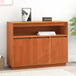 Bufet Woskowy Brąz 104,5 x 34 x 80 cm Lite drewno sosnowe