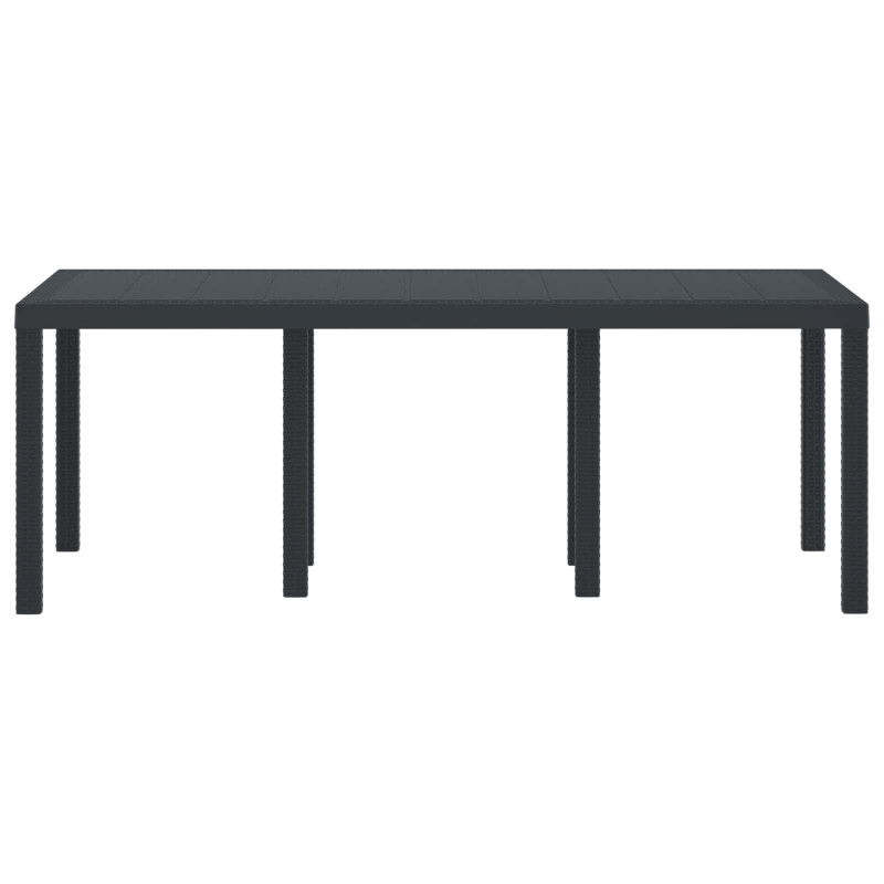 Stół Ogrodowy Antracyt 200 x 100 x 73 cm polirattan