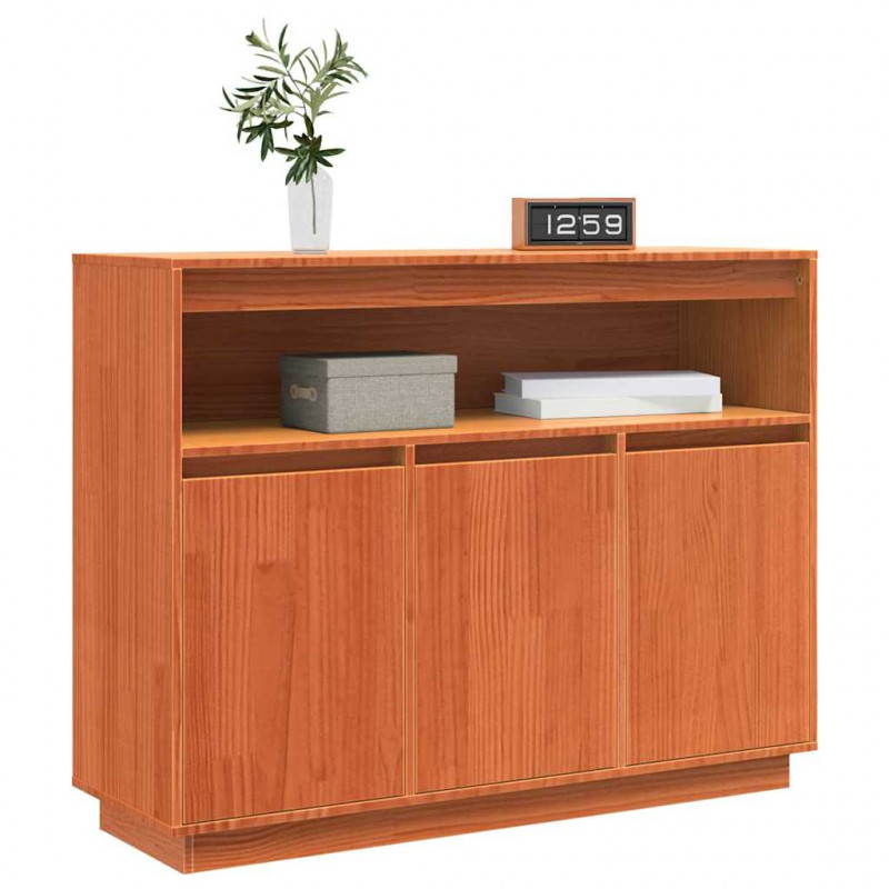 Bufet Woskowy Brąz 104,5 x 34 x 80 cm Lite drewno sosnowe