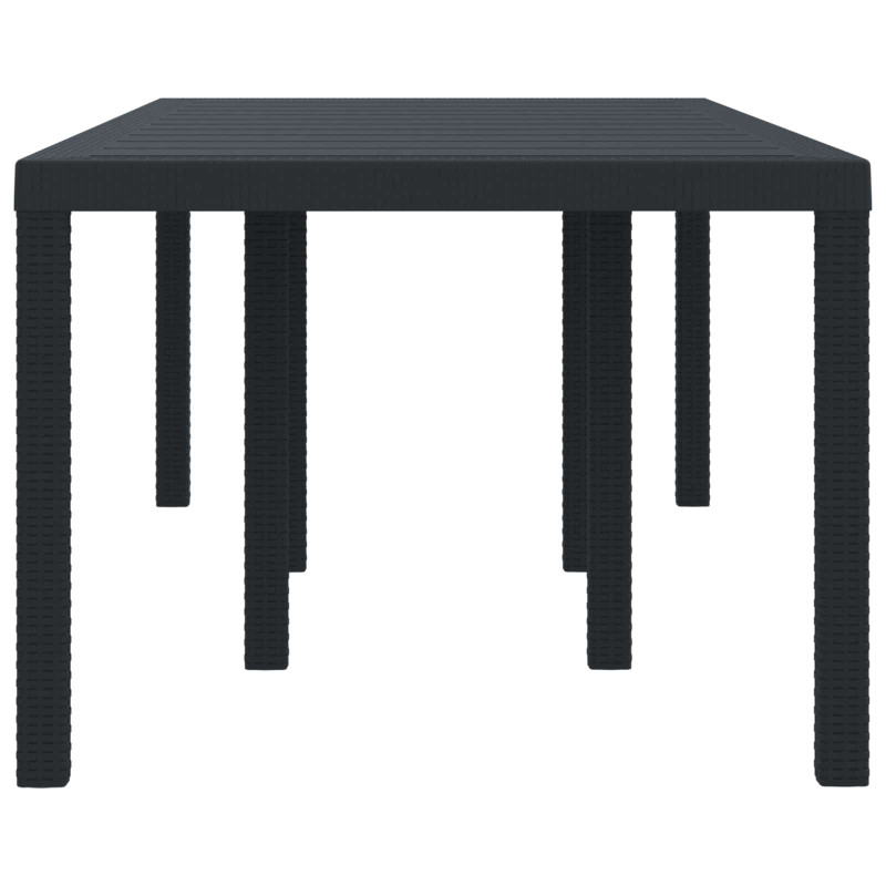 Stół Ogrodowy Antracyt 200 x 100 x 73 cm polirattan