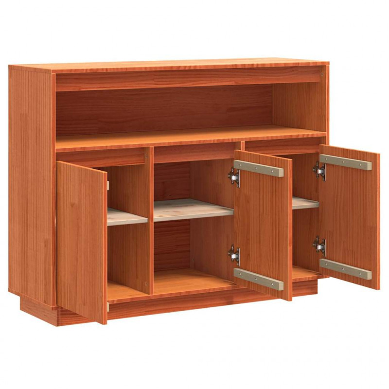 Bufet Woskowy Brąz 104,5 x 34 x 80 cm Lite drewno sosnowe