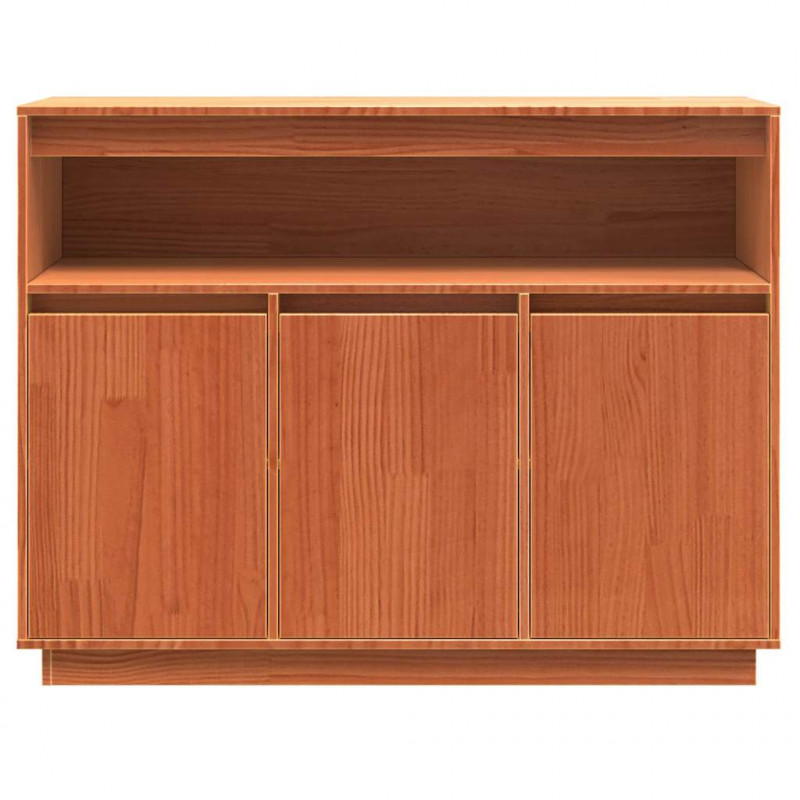 Bufet Woskowy Brąz 104,5 x 34 x 80 cm Lite drewno sosnowe