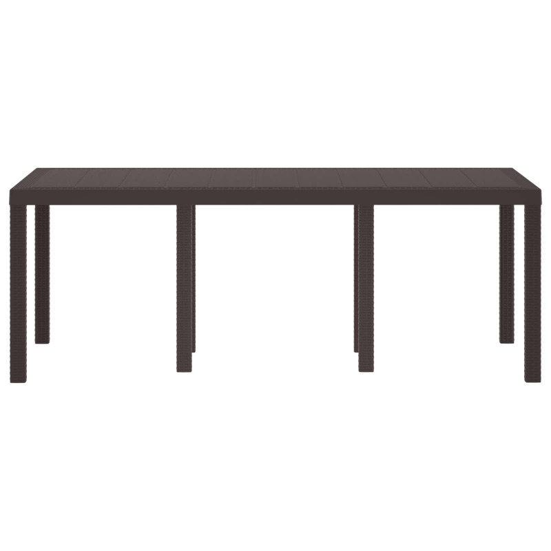 Stół Ogrodowy Brązowy 200 x 100 x 73 cm polirattan