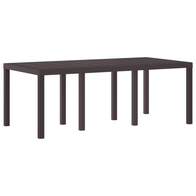 Stół Ogrodowy Brązowy 200 x 100 x 73 cm polirattan