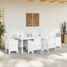 Stół Ogrodowy Biały 200 x 100 x 73 cm polirattan