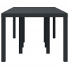 Stół Ogrodowy Antracyt 250 x 100 x 73 cm polirattan