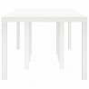 Stół Ogrodowy Biały 250 x 100 x 73 cm polirattan