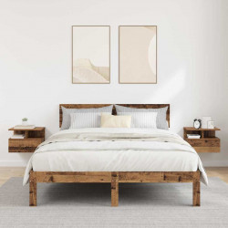 Lustro Nocne z szufladą 2 pcs Stare drewno 40 x 31 x 28 cm
