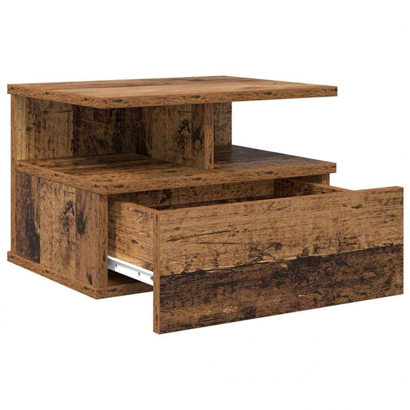 Lustro Nocne z szufladą 2 pcs Stare drewno 40 x 31 x 28 cm