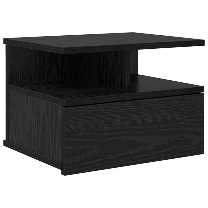 Lustro Nocne Czarny Dąb 40 x 31 x 28 cm Materiał drewnopochodny