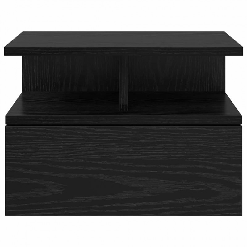 Lustro Nocne Czarny Dąb 40 x 31 x 28 cm Materiał drewnopochodny