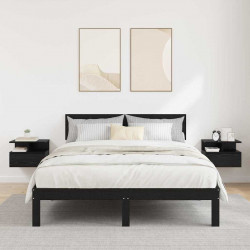 Lustro Nocne z szufladą 2 pcs Czarny Dąb 40 x 31 x 28 cm