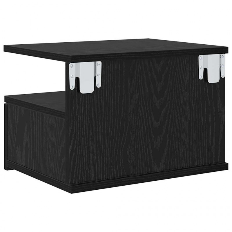 Lustro Nocne z szufladą 2 pcs Czarny Dąb 40 x 31 x 28 cm