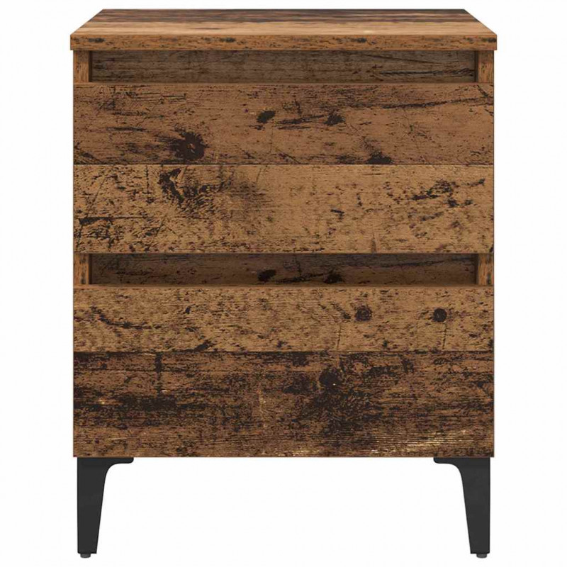 Szafka Nocna 2 pcs Stare drewno 40 x 35 x 50 cm