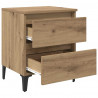Szafka Nocna 2 pcs dąb artisan 40 x 35 x 50 cm