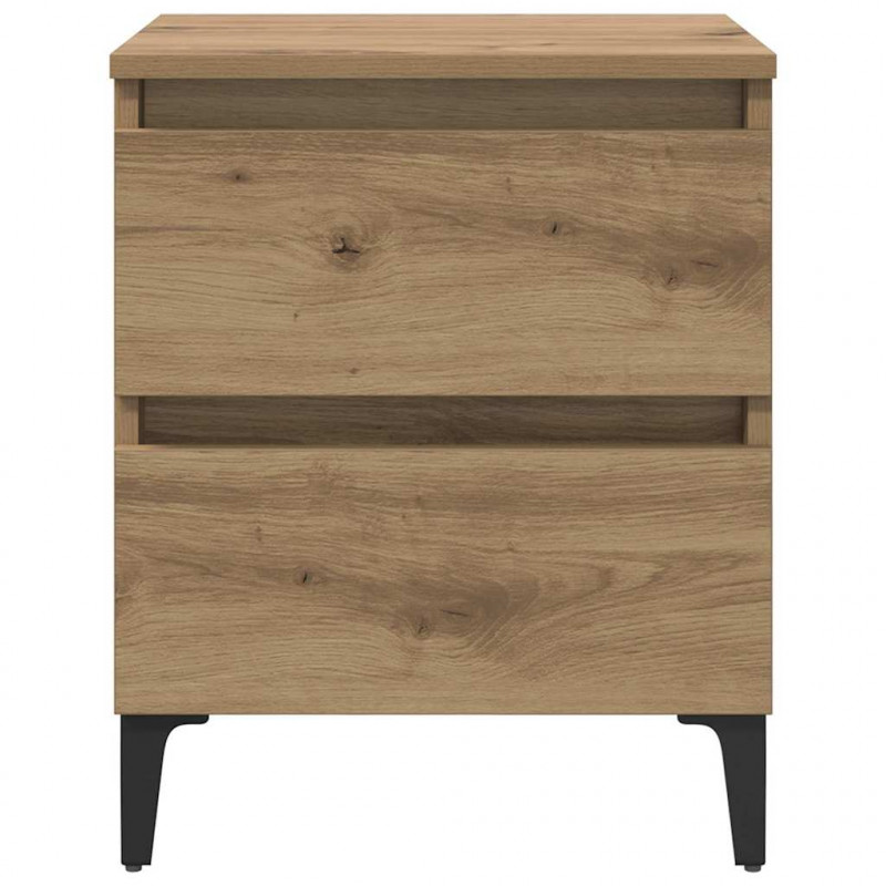 Szafka Nocna 2 pcs dąb artisan 40 x 35 x 50 cm
