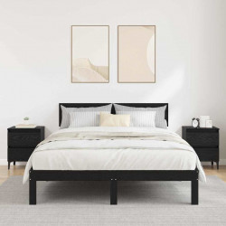Szafka Nocna 2 pcs Czarny dąb 40 x 35 x 50 cm