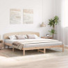Ramka łóżka Naturalny 180 x 200 cm Lite drewno sosnowe
