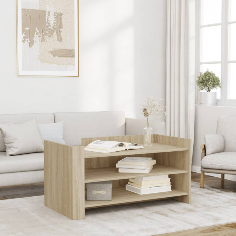 Stolik kawowy, dąb sonoma, 100x50x50 cm materiał drewnopochodny