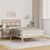 Ramka łóżka Brązowy 75 x 190 cm Lite drewno sosnowe