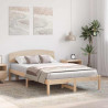 Ramka łóżka Naturalny 120 x 190 cm Lite drewno sosnowe
