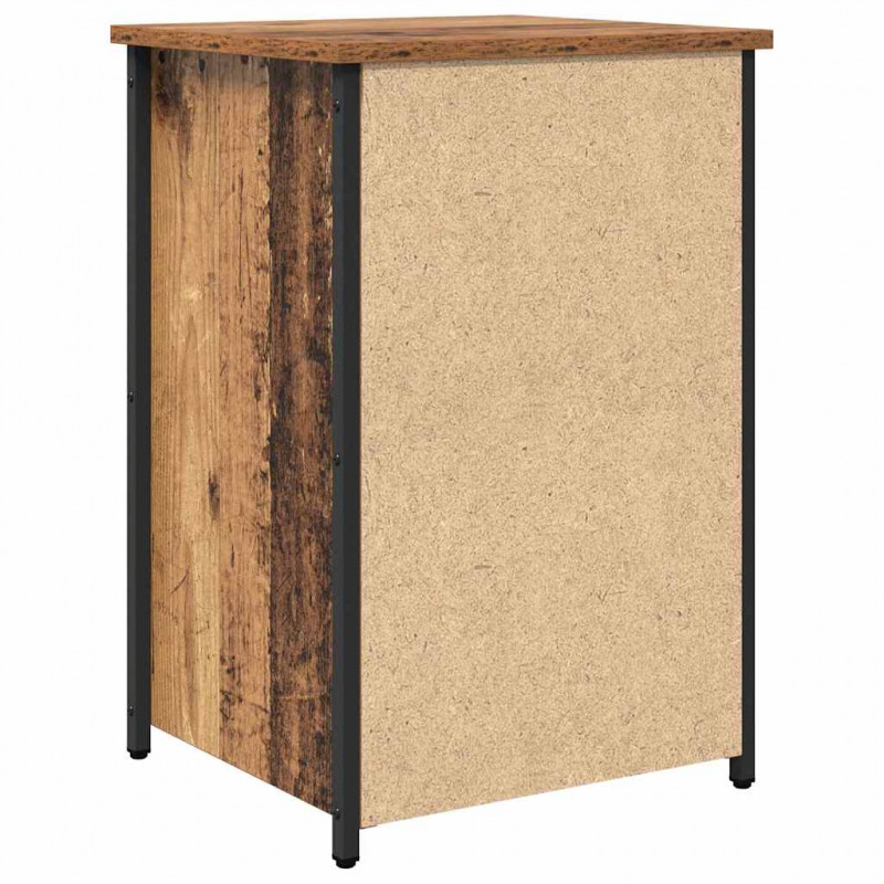 Szafka Nocna Brązowy 40 x 36 x 60 cm Lite Drewno Recyklingowe