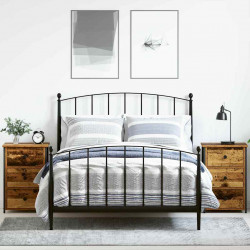 Szafka Nocna z szufladą 2 pcs Brązowy 40 x 36 x 60 cm