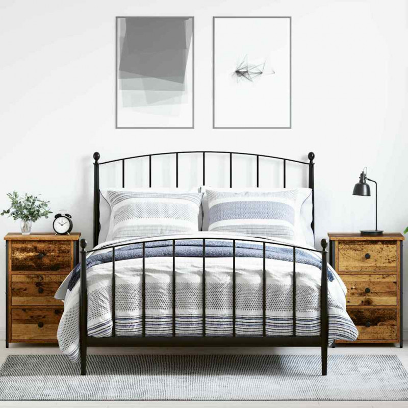 Szafka Nocna z szufladą 2 pcs Brązowy 40 x 36 x 60 cm