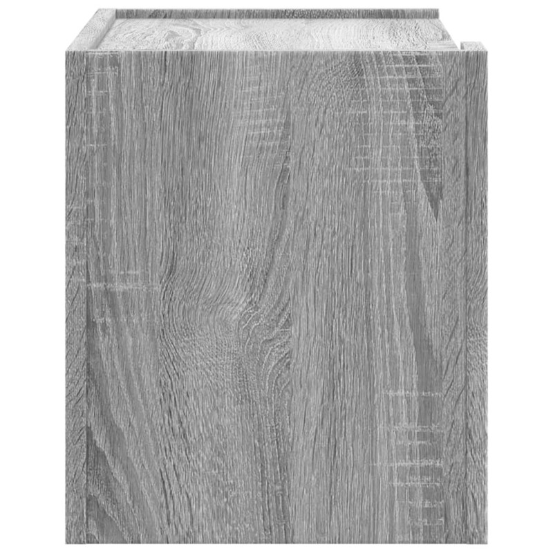 Wiszące szafki nocne, 2 szt., szary dąb sonoma, 45x30x35 cm