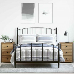 Szafka Nocna z szufladą 2 pcs Brązowy 40 x 36 x 60 cm
