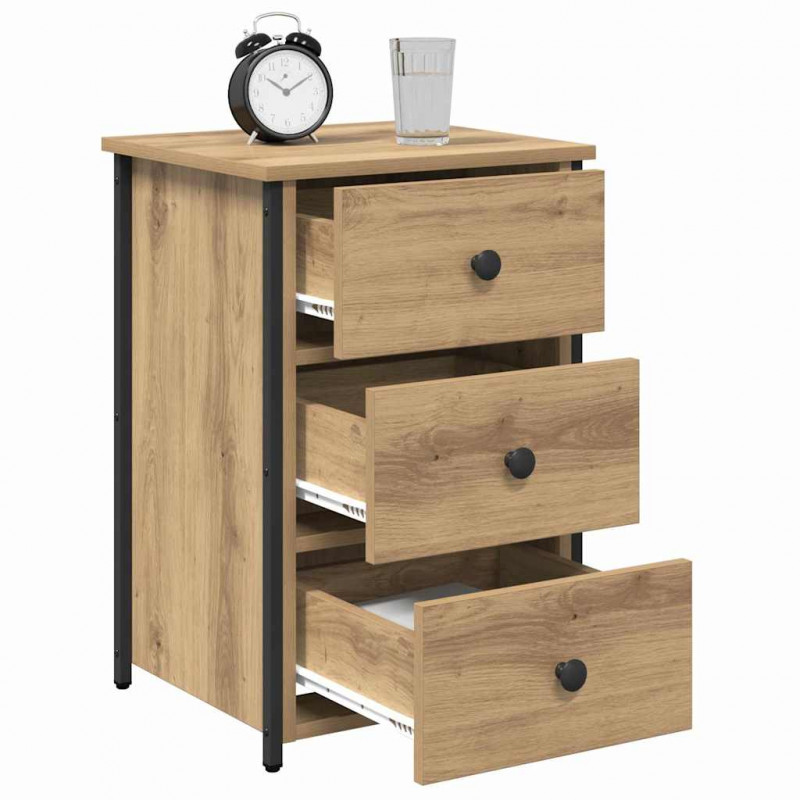 Szafka Nocna z szufladą 2 pcs Brązowy 40 x 36 x 60 cm