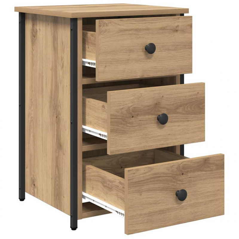 Szafka Nocna z szufladą 2 pcs Brązowy 40 x 36 x 60 cm