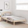 Ramka łóżka Naturalny 100 x 200 cm Lite drewno sosnowe