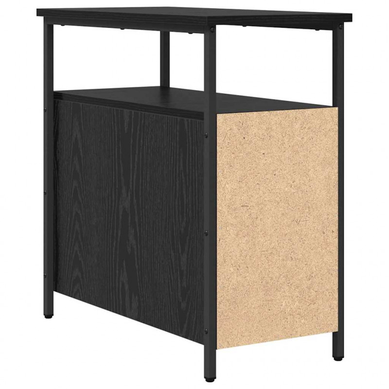 Szafka Nocna Czarny dąb 30 x 60 x 60 cm Materiał drewnopochodny