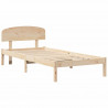 Ramka łóżka Naturalny 80 x 200 cm Lite drewno sosnowe